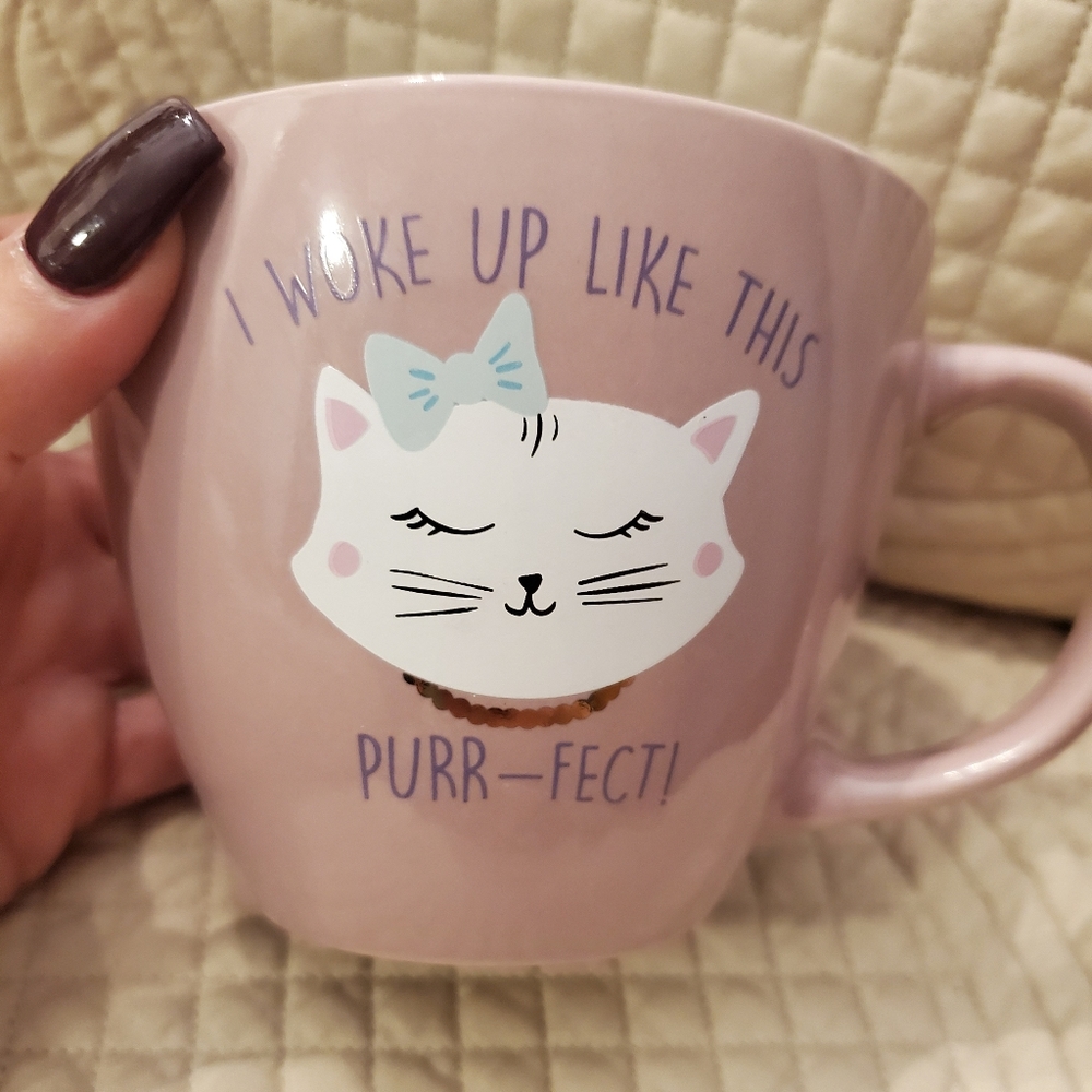 "I Woke Up Like This Purr-Fect!" Cat Mug